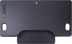 Rocelco 46" Height Adjustable Standing Desk Converter - Desktop AC USB Charger - Sit Stand Up Triple Monitor Riser - Tall Computer Workstation - Retractable Keyboard Tray - Black (R DADRB-46-ACUSB)