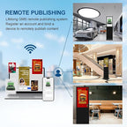 55 Inch Digital Signage Display, 4k Floor Standing LCD Touch Interactive Display Screen,with WiFi USB/App Software Input Digital Totem Auto Ad Player Android 14