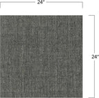Mohawk Basics 24" x 24" Berber (Loop pile), 0.09" Pile Height, Carpet Tile, PET Fiber, Grey Color, (24 Tiles), (96 sqft/carton)