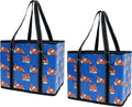BeeGreen Large Waterproof Reusable Bags Christmas Heavy Duty Shopping Tote for Groceries Pool Gift with Webbing Handles