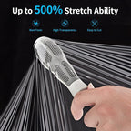 JARLINK Stretch Film, 15 Inch x 1000 Feet Shrink Wrap for Pallet Wrap, Industrial Strength Stretch Wrap with Handles, Moving Wrapping Plastic Roll, 60 Gauge, 4 Pack