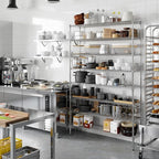 14" Deep x 54" Wide x 86" Height Wire Shelving Kit | 8-Tier | NSF Commercial Storage Rack Unit