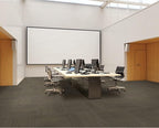 Mohawk Elite 24" x 24" Berber (Loop pile), 0.1" Pile Height, Carpet Tile, Nylon Fiber, Raven Color, (24 Tiles), (96 sqft/carton)