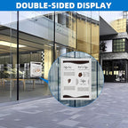 Magnetic Sign Holder 8.5 x 11-10 Pack Double Sided Magnetic Picture Frames for Wall Window Display Frame Paper Poster Document Holder Reusable Adhesive Frames for Refrigerator Glass Door