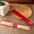 Spiareal 50 Pcs 47.8 x 1.38 Inch Shelf Label Strips Adhesive Back Stick on Data Price Tag Holder Clear PVC Adhesive Ticket Channel for Supermarkets Convenience Shops (Red)