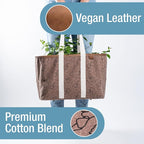 CleverMade Collapsible LUXE Tote - Peony 1 Pack 30L / 8 Gal - Reusable Utility Grocery Shopping Storage Bag Organizer with Handles Reinforced Bottom