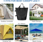 PATIKIL Canopy Weight Sand Bags, 4 Pack 110 Lbs Total Extra Large Weights Bags Waterproof Tent Leg Weights Sandbags for Outdoor Canopy Tent Sun Shelter Patio Ladder Black (14x9")