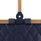 reisenthel carrybag rhombus midnight gold - Sturdy shopping basket with plenty of storage space and practical inner pocket - Elegant and water-repellent design