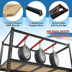 59.8"W Metal Shelving 59.8"H Storage Shelves 2200LBS Garage Shelving Adjustable Metal Shelves Heavy Duty 4 Tier Pantry Shelf for Basement Warehouse Pantry Supermarket 59.8"W x 24"D x 59.8"H