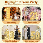 IMPRSV 4FT Light Up Letters & Numbers, Marquee Kit for 21st Birthday Decor, Pre-Cut Foam Board