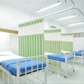 Cniuyhi Inherent Flame Retardant Hospital Curtains, Cubicle Medical Grommet Curtains for Room Divider, School Nursery, Hospital(1 Panel, Green, 5x8ft)