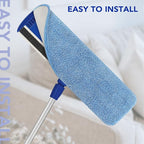 Replacement Mop Pads Fit for Rubbermaid Commercial 18" and 17" Mop - 10 Pack Wet & Dry Commercial Cleaning Reusable Refills Fit for Any Flat System 17 and 18 Inch
