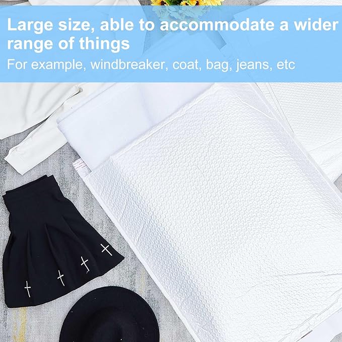 Ireer 5 Pack Extra Large Bubble Mailers 24 x 28" Poly Padded Envelopes Cushioned Mailing Envelopes Bubble Padded Mailers Self Adhesive Waterproof Shipping Bags for Business Gift Packaging