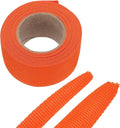 MECCANIXITY Braided Cable Sleeves Heat Shrinkable Fabric Sleeving, 1 3/8" 16ft Orange 2:1 Ratio Heat Shrinkable Cord Protector for Harness Cable, Network Cable Protection, Cable Management
