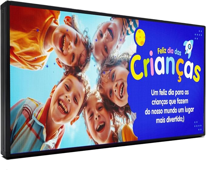 P5 Outdoor LED Sign 65"x34" Programmable Digital Board -High-Res Scrolling Display, USB and WiFi Control, Custom Images & Video for Business