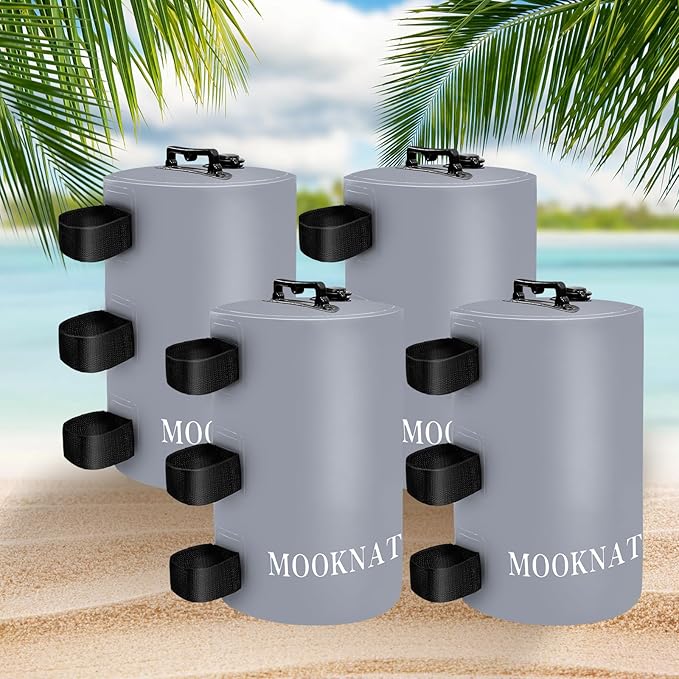 Canopy Water Weights,4 Packs 88LBS Heavy Duty Tent Water Weights Bag for Pop Up Canopy,Canopies,Tent,Gazebo,Gray