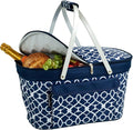 Picnic at Ascot Patented Insulated Folding Picnic Basket Cooler- Designed & Quality Approved in the USA