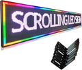 HS P10 115'’x20’’ Programmable Led Sign, Outdoor Digital Scrolling Signs, Open Neon Signs, Electronic Message Display Screen Banner Board, Full Color High Brightness WIFI Control Customized text for Business Store Advertising Restaurant Window