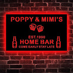 Personalized Your Name Custom Home Bar Neon Signs, Established Year Personalized Name Neon Sign, Man Cave Sign, Bar Led Sign, Neon Sign Wall Decor