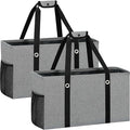 Standing Extra Large Reusable Grocery Bag with Handle, Thirty One Utility Tote Foldable for Shopping and Beach