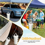 Extra Large Canopy Weights Bag Leg Weight for Pop up Canopy Tent Gazebo Patio Instant Outdoor Sun Shelter,120LBS Tent Weight Sand Bags (4Set White)