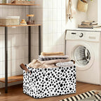 Animal Spots Storage Bins with Handles, Cat Dog Collapsible Storage for Clothes, Gift Basket, Blankets & Closet Organization