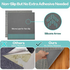jxgzyy 20 x 20 Carpet Tiles Reusable, 16 Tiles, 0.31" Thick Carpet Squares with Padding, Easy DIY Installation, Seamless Appearance for Bedroom Living Room(43.1 sqft/Box)