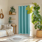 ChrisDowa Blackout Curtains 78 inches Long for Bedroom - Grommet Thermal Insulated Room Darkening Curtains for Living Room (1 Panel, Aqua, 42 x 78 Inch)