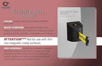 Crowd Control Warehouse - CCW Series WMB-230 Magnetic Wall Mount Retractable Belt Barrier - 30 Foot, Caution Do Not Enter Belt with Black ABS Case