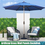 Artificial Plant Wall Panels, 20"x20" 6PCS Faux Grass Backdrop with UV Resistant Fern Leaves, Green Wall Decor for Outdoor Indoor Patio Garden Backyard