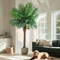 Large Artificial Palm Tree Big Faux Tropical Phoenix Trees Indoor Outdoor Realistic Floor Plants Tall Fake Plant for Modern Home Living Room Office Decor Porch Outside Patio arboles para decoracion