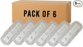 Heavy-Duty Industrial Closed-Loop Dust Mops - 6 Pack (White) - 24 Inch