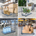 Platform Truck Industrial Flatbed Cart with Wheels, 36"x24" Moving Cart 2000lb Capacity Hand Tuck for Garages, Warehouse