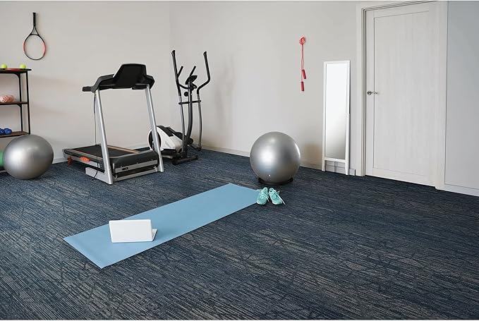 Mohawk Advance 36" x 12" Berber (Loop pile), 0.11" Pile Height, Carpet Tile, PET Fiber, River Walk Color, (1 Tile)