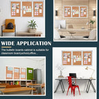 Enclosed Bulletin Board 72" x 36" Weather Resistant Lockable 3 Door Weatherproof Wall Mounted Enclosed Cork Board Aluminum Frame Display Case for Office, School, Commercial, 18xA4(Wood Color)