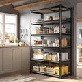 78" H Metal Shelving 6 Tier Garage Shelving Adjustable 2400LBS Storage Shelves Heavy Duty Pantry Shelves for Kitchen Closet Basement Warehouse