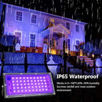 50W Black Lights, Blacklight Flood Light with Plug and Switch,for Glow Party, Halloween, Fluorescent Poster, Stage Lighting, Body Paint