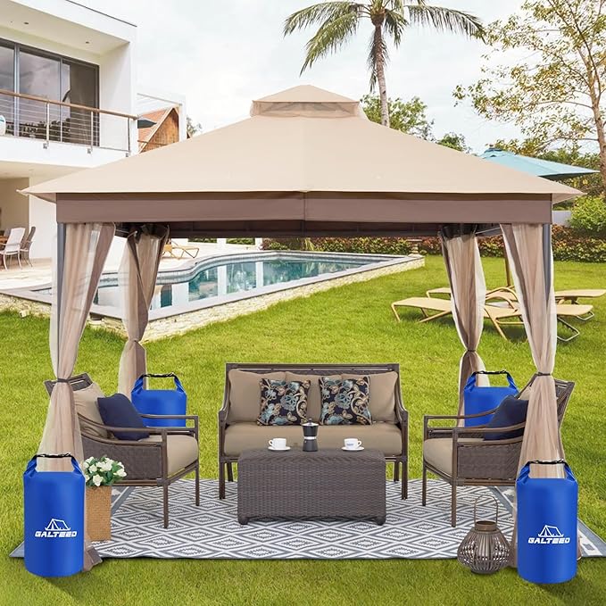 Canopy Water Weight Bag,220 LBS Canopy Weights Sand Bags,Canopy Tent Weights for Canopy Legs,Heavy Duty Weights Bags for Pop Up Tent Gazebo Legs(Without Sand)