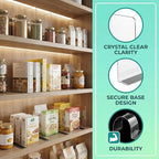 Baluue 6 Pack Clear Magnetic Shelf Dividers PVC Plastic L Shaped Separators 12cm Tall Shelf Divider for Wire Shelving Closet Organization Retail Display Rack Cabinet Goods Bins