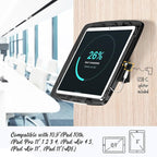 Tablet Wall Mount Lockable Tiltable Anti Theft Security, Compatible with 10.9" iPad 10th, Pro 11" 1 2 3 4, Air 4 5, Air 11", iPad 11"(A16) - BSW102BA