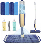 Spray Mops for Floor Cleaning: MEXERRIS Wet Mops with Sprayer for Hardwood Wood Tile Laminate Vinyl - Home Commercial Flat Mop with 4 Washable Pads for Swiffer Powermop & 2 Refillable Bottles