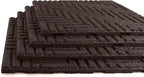 Playsafer Herringbone Rubber Interlocking Tiles | 16 X 16 | Easy Install for Indoor and Outdoor Use (Brown, 20 Tiles)