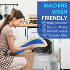2 Pack - 24" Wide X 5 Cotton Floor Dust Mop Head Refill Short Fiber for Easy Sweep - Replacement Replacement Head for Home & Commercial Use