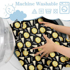 Shopping Cart Cover for Baby 2-in-1 High Chair Cover with Safety Harness Multifunctional Black Pizza Cart Covers for Babies Soft Padded Grocery Cart Cover for Baby Boy Girl