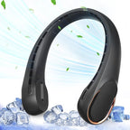 Neck Fan, Bladeless Neck Fan, 4000 mAh Rechargeable Personal Fan, 360° Hands Free Wearable Fan, 3 Speeds Adjustable,Faster Cooling, Ultra Quiet, Suitable for Home, Office, Travel, Sports