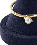 Oirlv Microfiber Single Bracelet Display Stand Professional Jewelry Stand for Bangle Bracelet Watch (Blue,Microfiber)