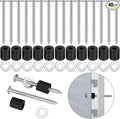 Hotop Pegboard Spacers Mounting Kit, Magnetic Pegboard Includes Screws, Spacers and Washers for 1/8-Inch and 1/4-Inch (48)