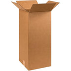 Box USA Moving Boxes Tall 10" x 10" x 24"Pack of 10, Durable Kraft Corrugated Boxes for Shipping, Packaging, Moving & Storage Boxes