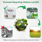 Primary Lithium Battery Recycling Container – 3.5 Gallon, Battery Disposal Bin with Lid That Holds up to 41.8 lbs Batteries - Recycling Pail with Cardboard Box