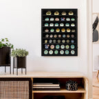 GMFrames 18x24 Wooden Shadow Box Frame with Removable Shelves Deep Display Case for Military Medals Keepsakes Black
